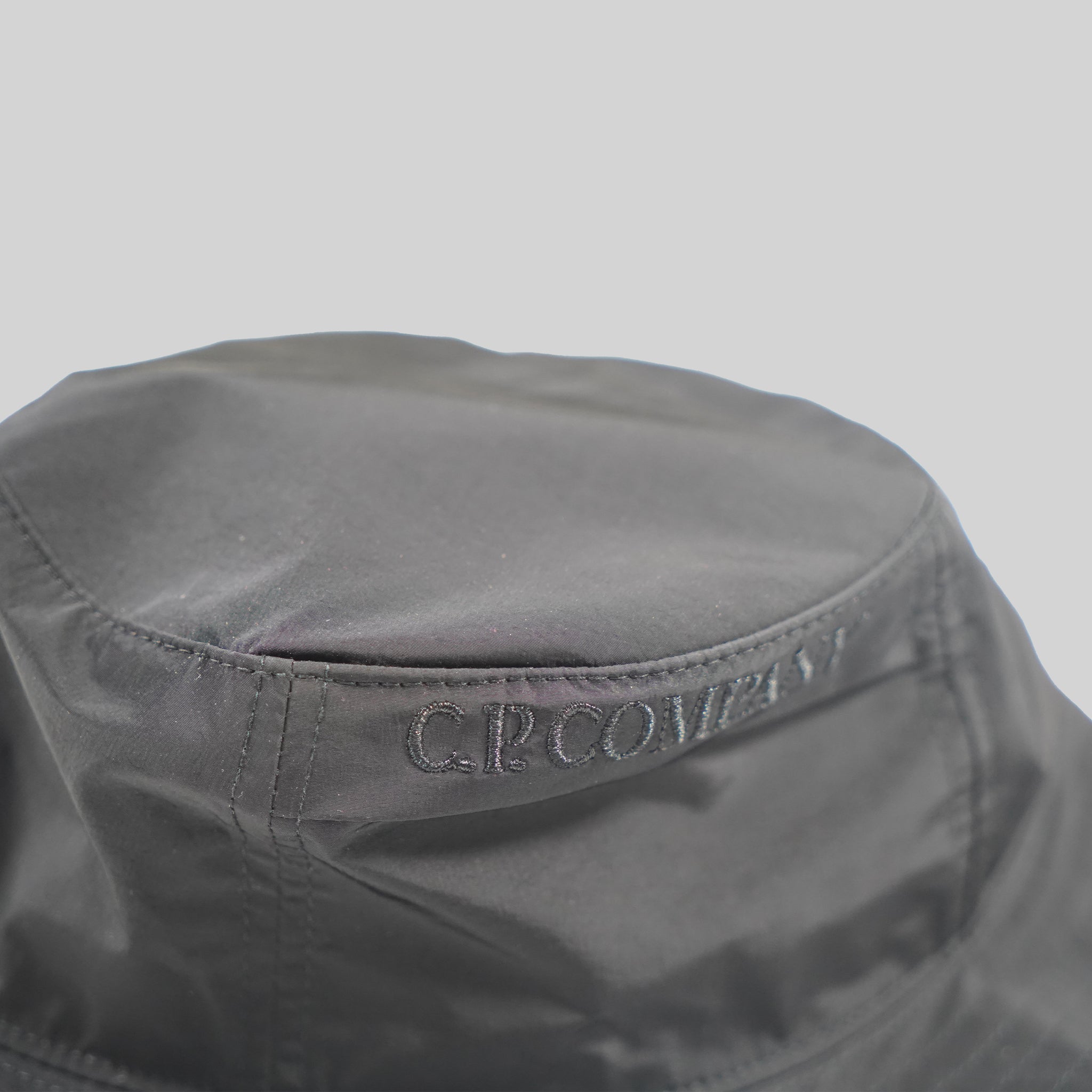 C.P. Company Black Bucket Hat Chrome-R