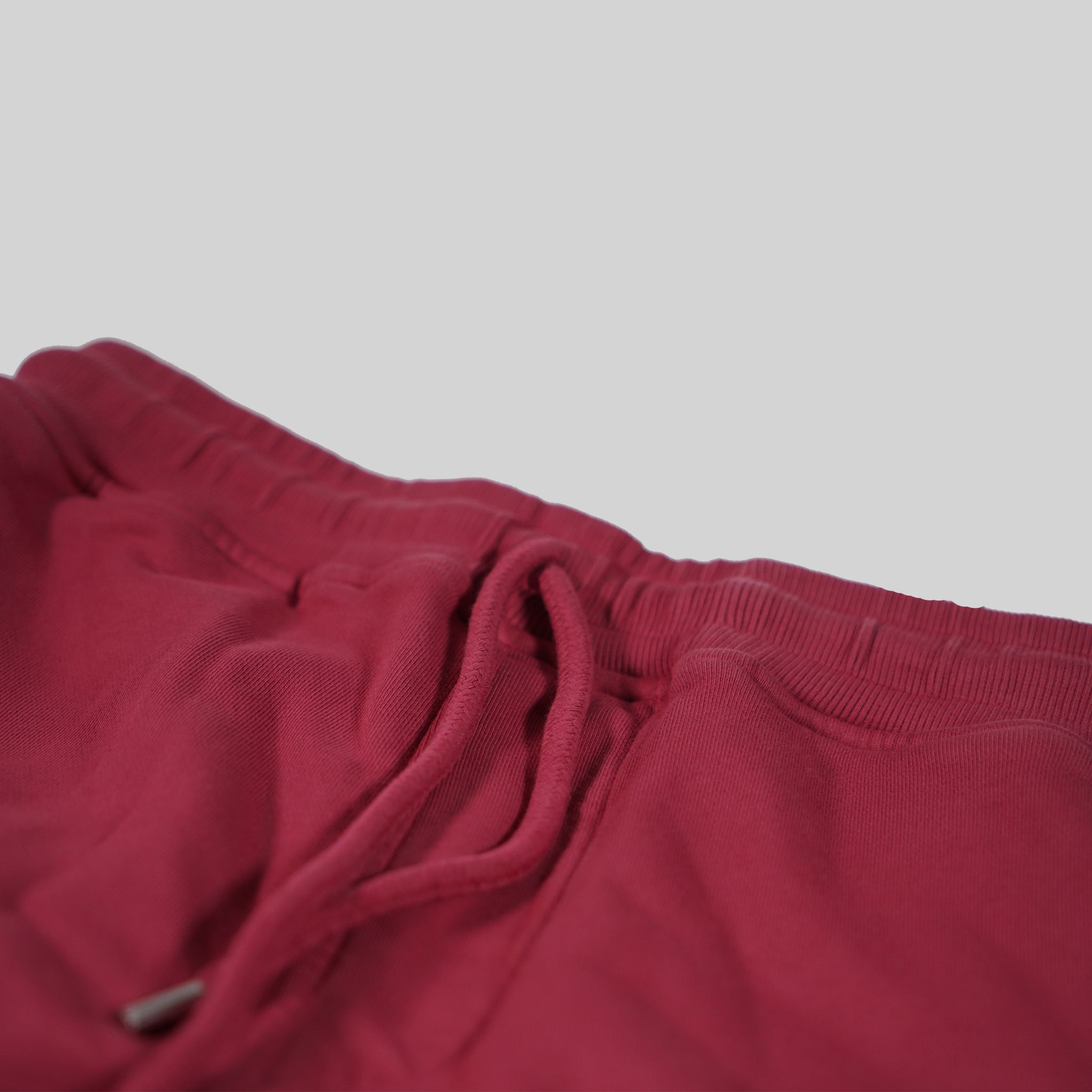 C.P. Company Burgundy Diagonal Fleece Jogger With Lens