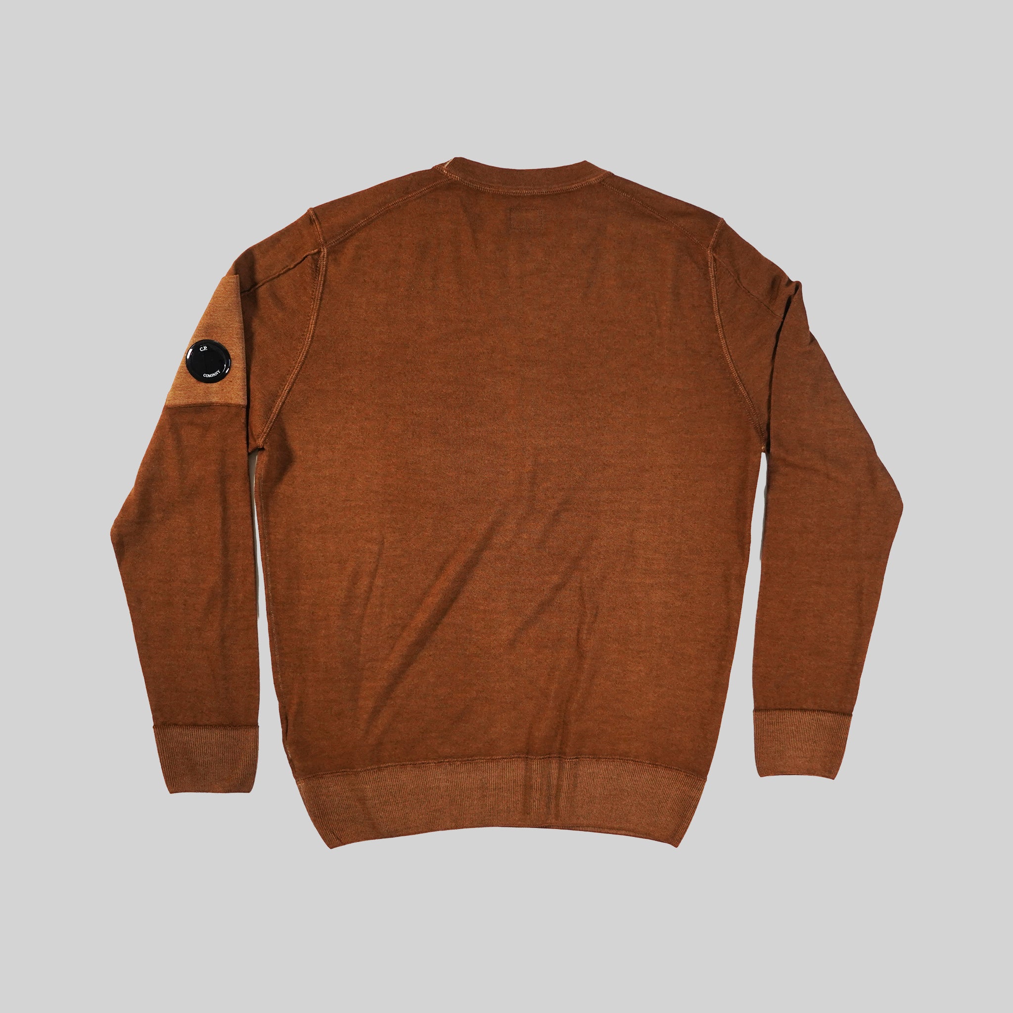 C.P. Company Brown Knitwear Crewneck Merino Wool