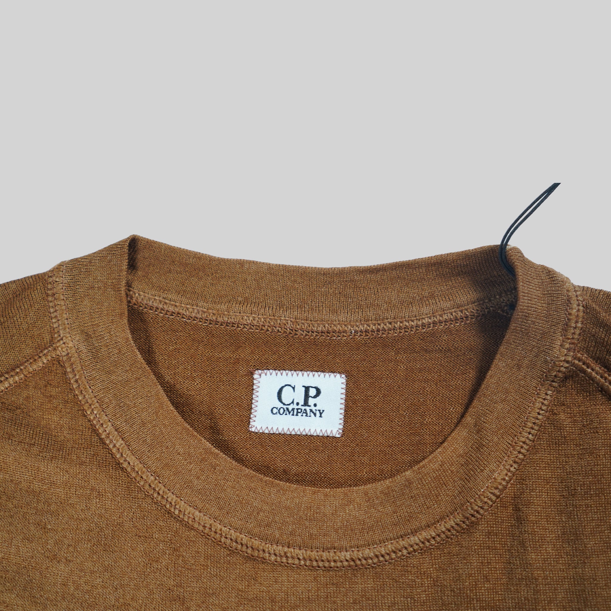 C.P. Company Brown Knitwear Crewneck Merino Wool