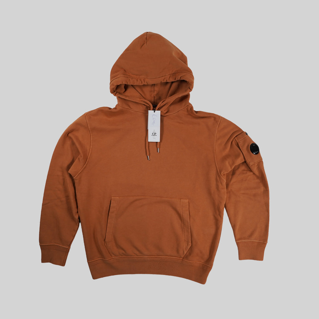 C.P. Company Orange Fleece Hooded Lens Sweatshirt