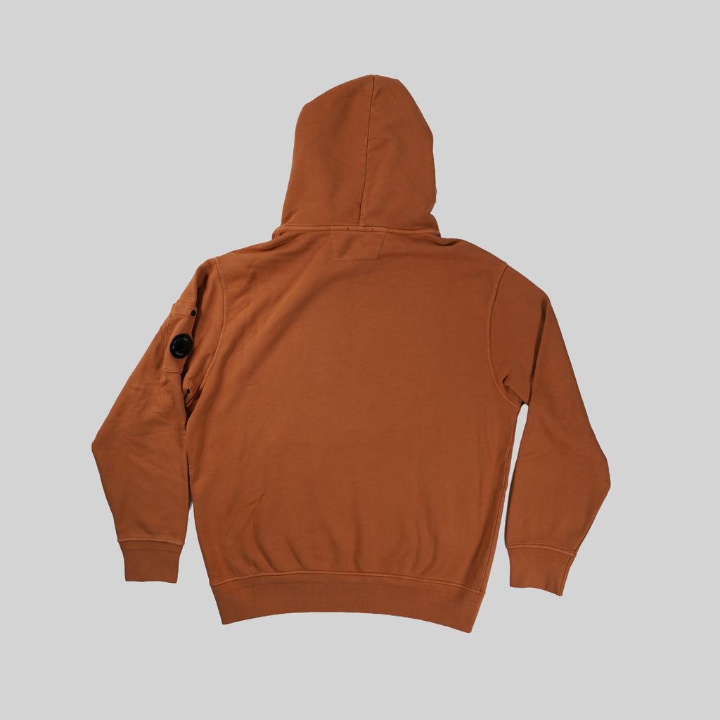 C.P. Company Orange Fleece Hooded Lens Sweatshirt