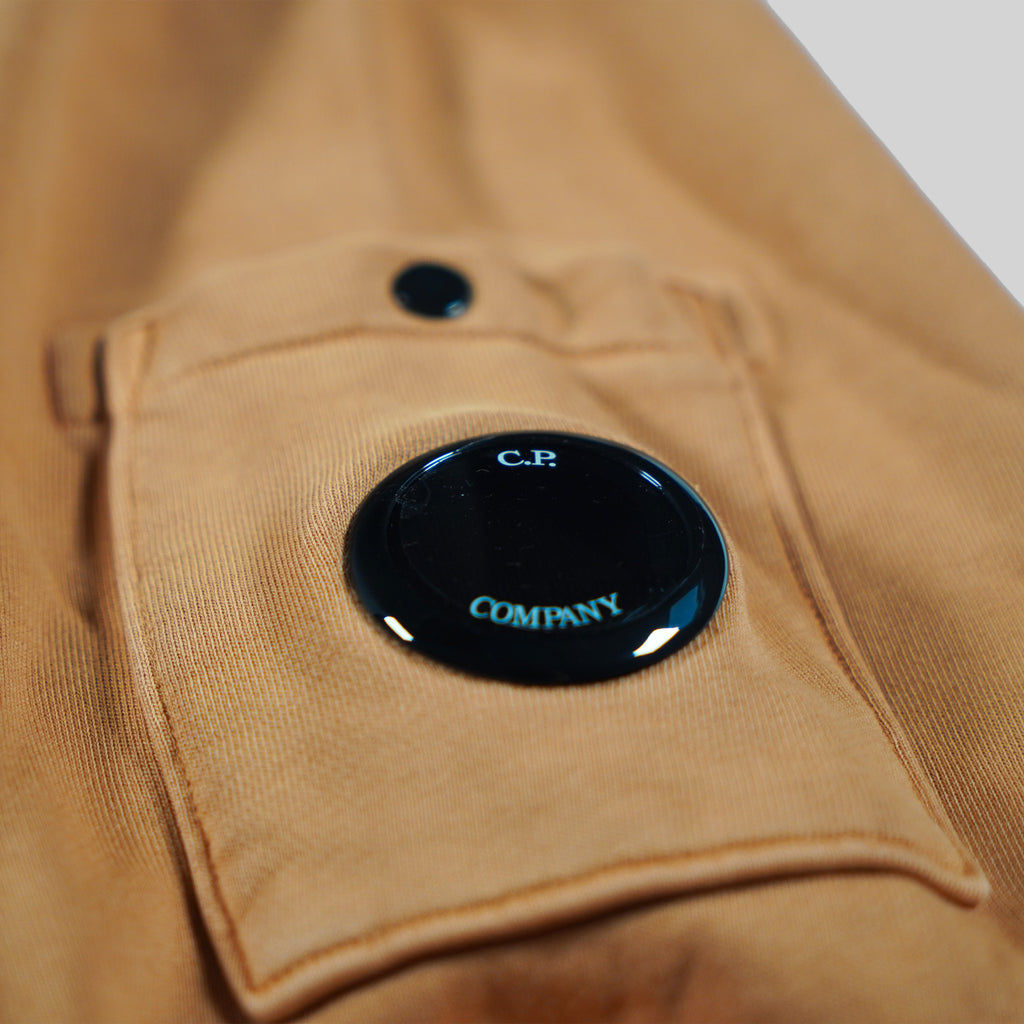C.P. Company Orange Fleece Hooded Lens Sweatshirt