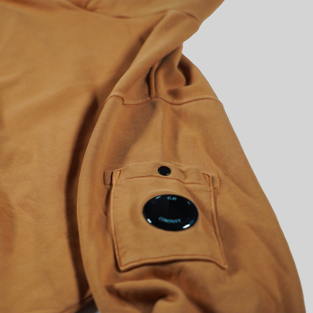 C.P. Company Orange Fleece Hooded Lens Sweatshirt