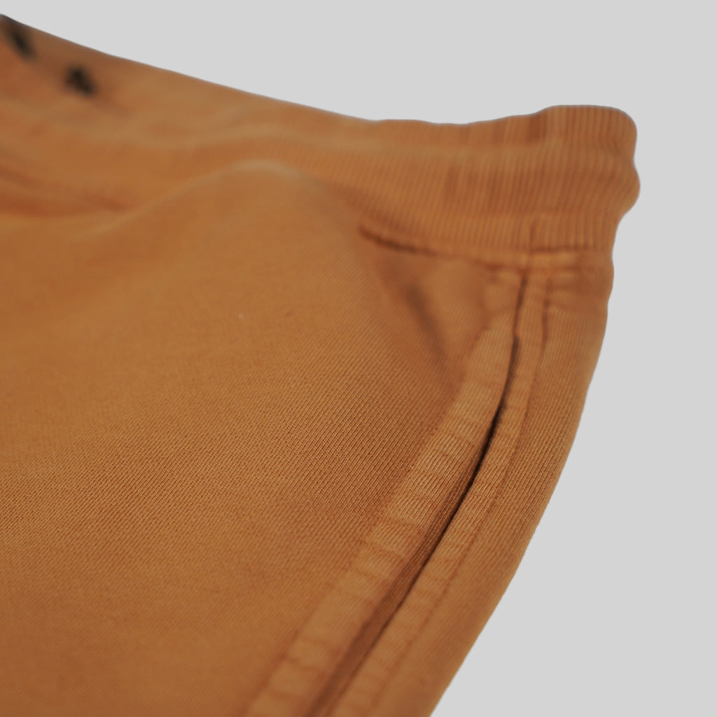 C.P. Company Orange Diagonal Fleece Jogger With Lens