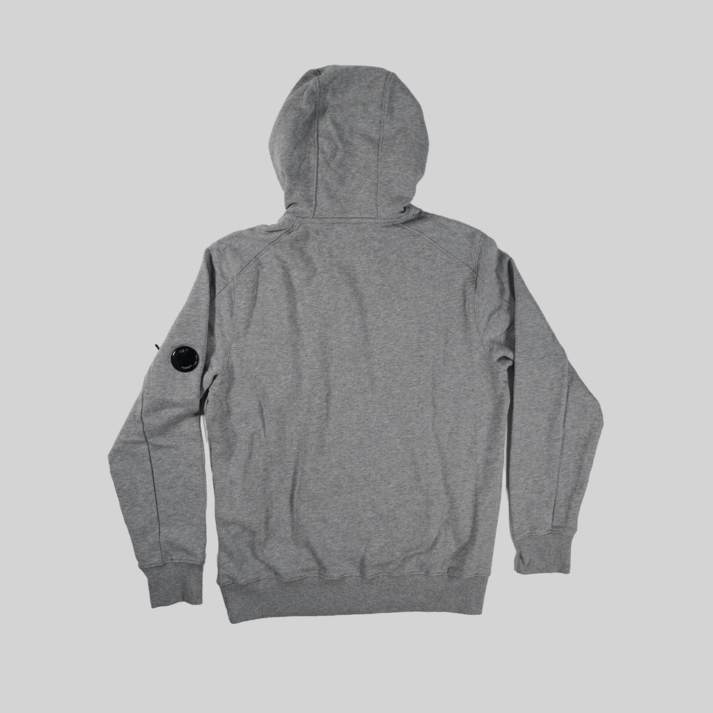 C.P. Company Grey Fleece Hooded Lens Sweatshirt