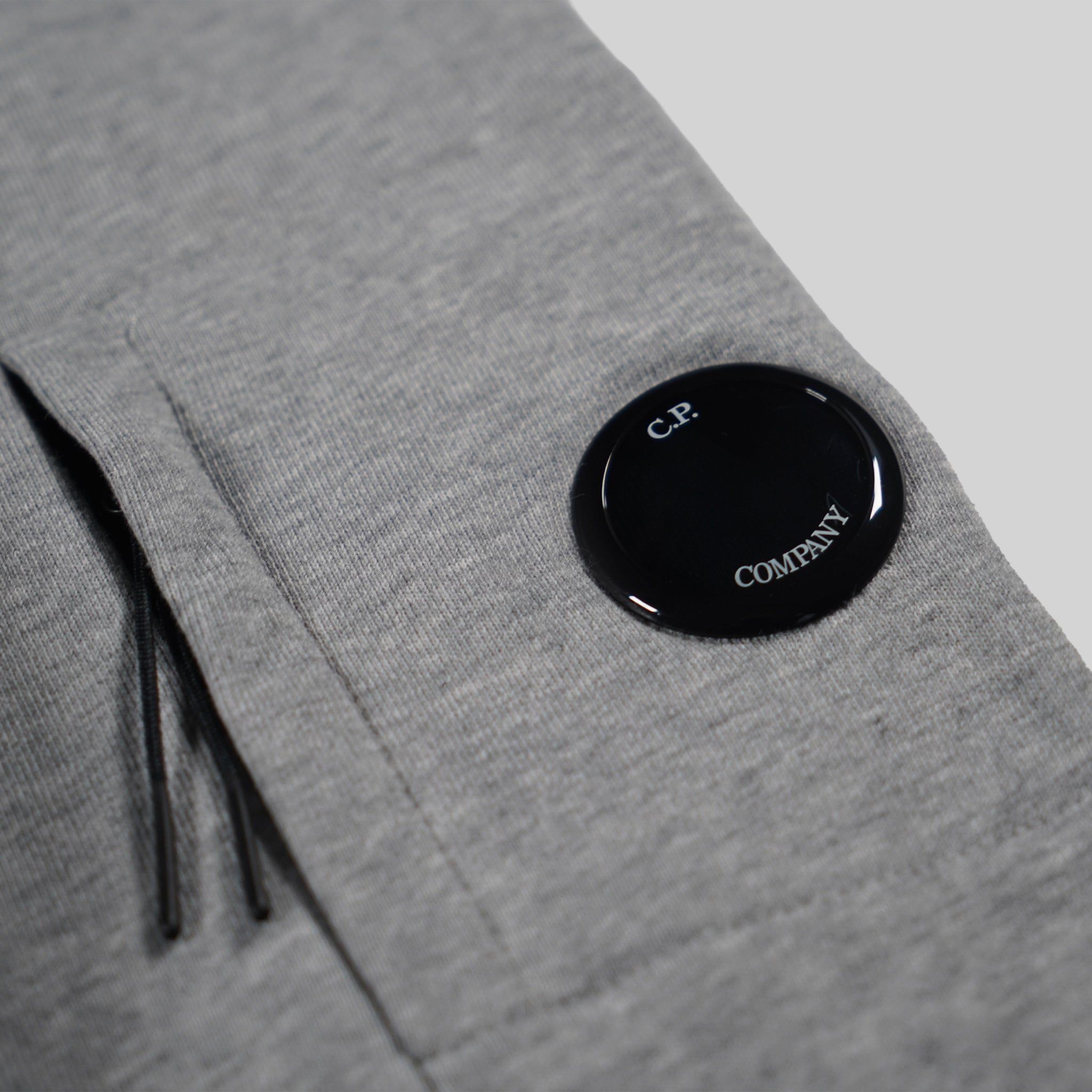 C.P. Company Grey Fleece Hooded Lens Sweatshirt