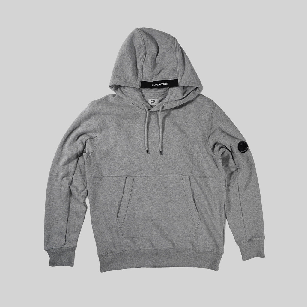 C.P. Company Grey Fleece Hooded Lens Sweatshirt