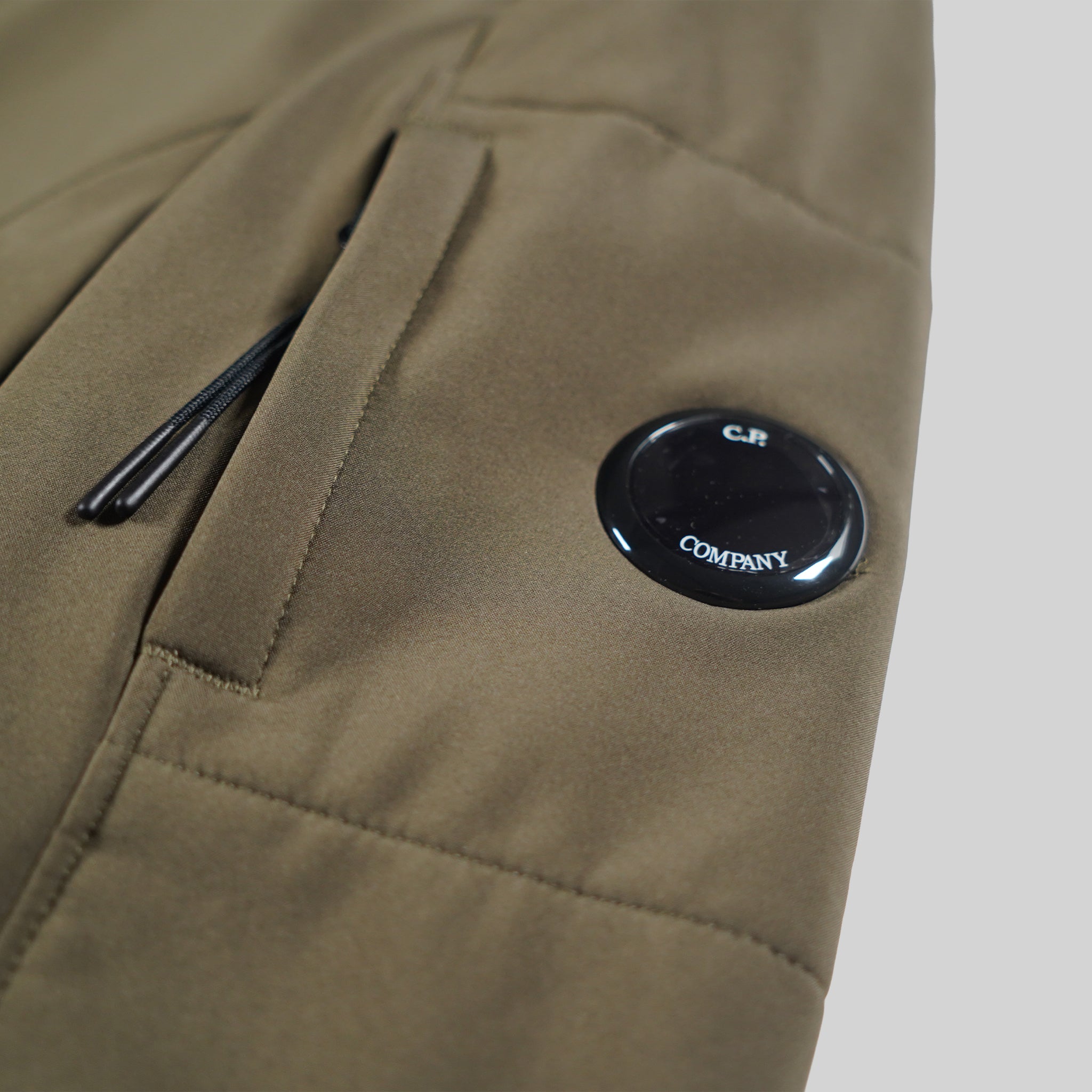 C.P. Company Military Green Soft Shell-R Goggle Jacket