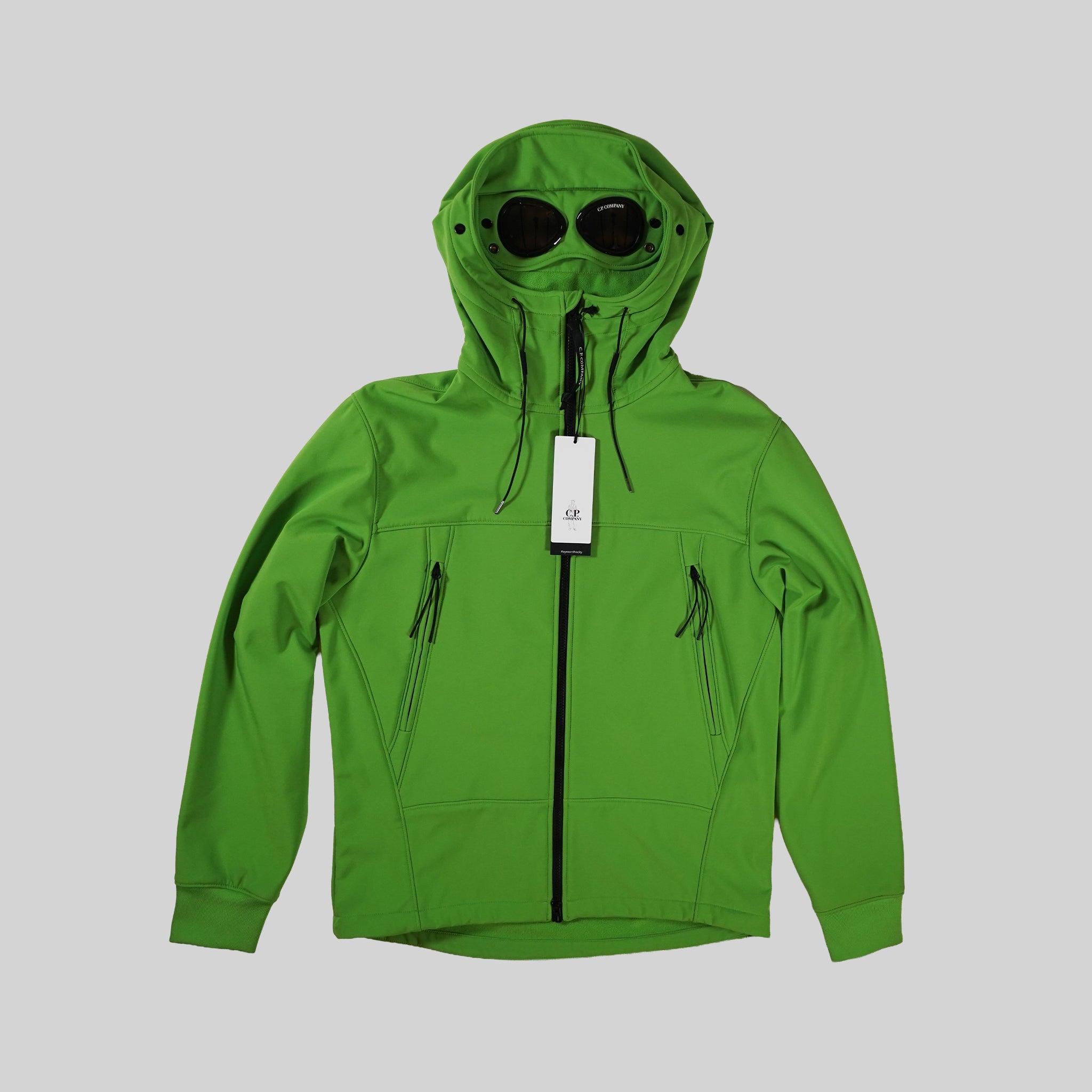 C.P. Company Green Soft Shell-R Goggle Jacket