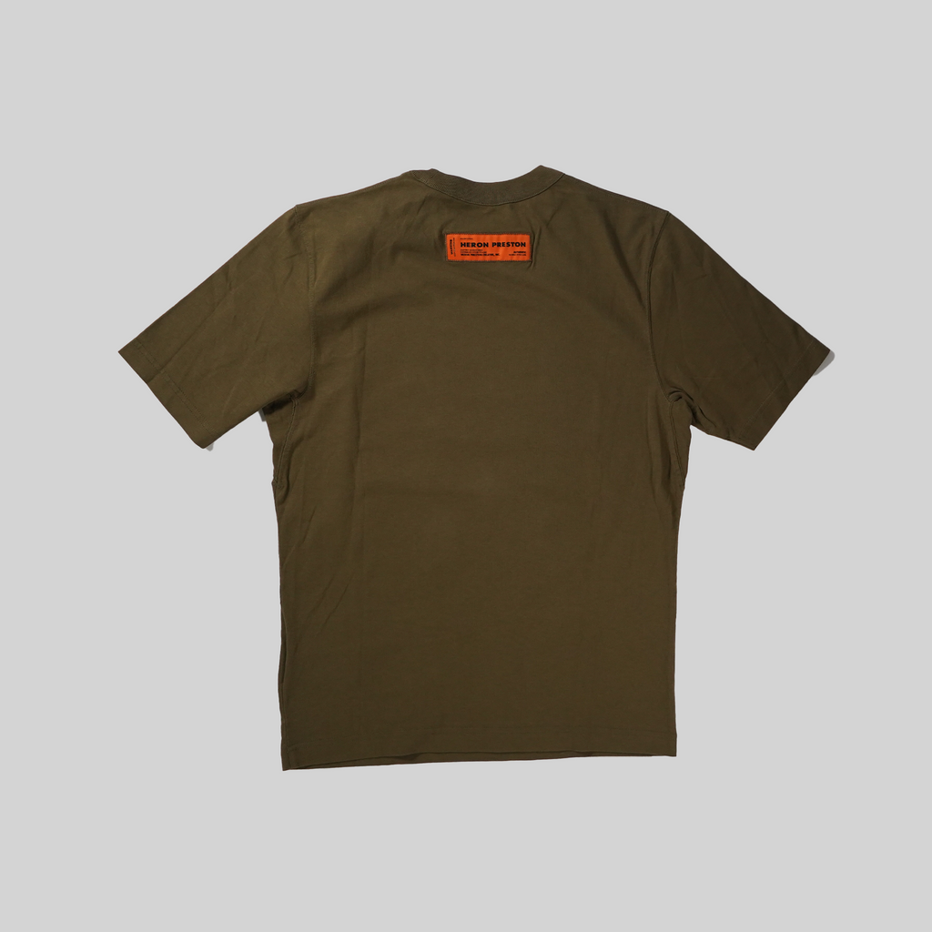 Heron Preston Green T-shirt With Stork Print