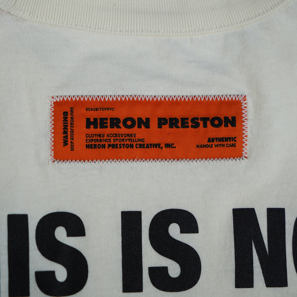 Heron Preston Leron White T-Shirt This is Not