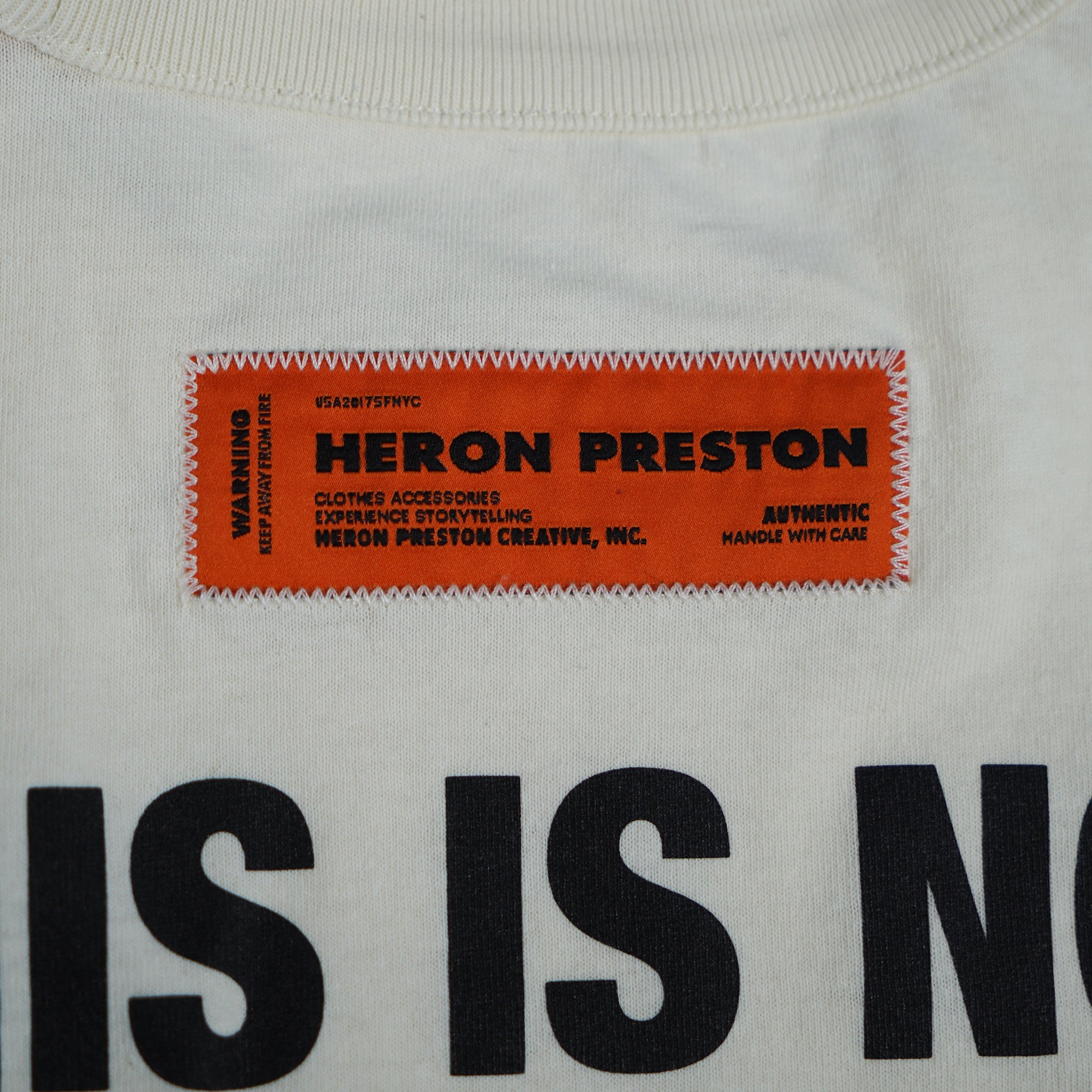 Heron Preston Leron White T-Shirt This is Not