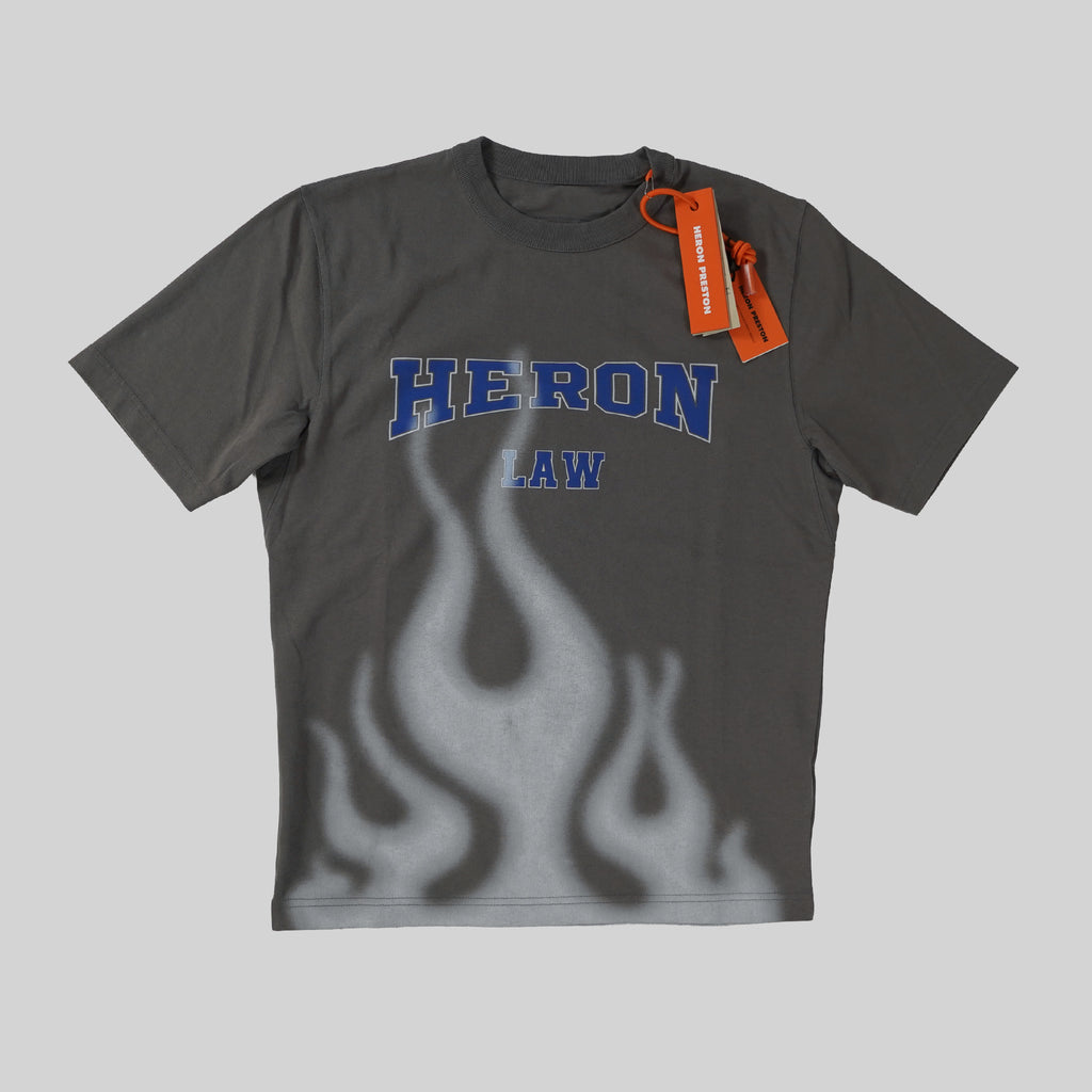 Heron Preston Leron Grey White Law Flames