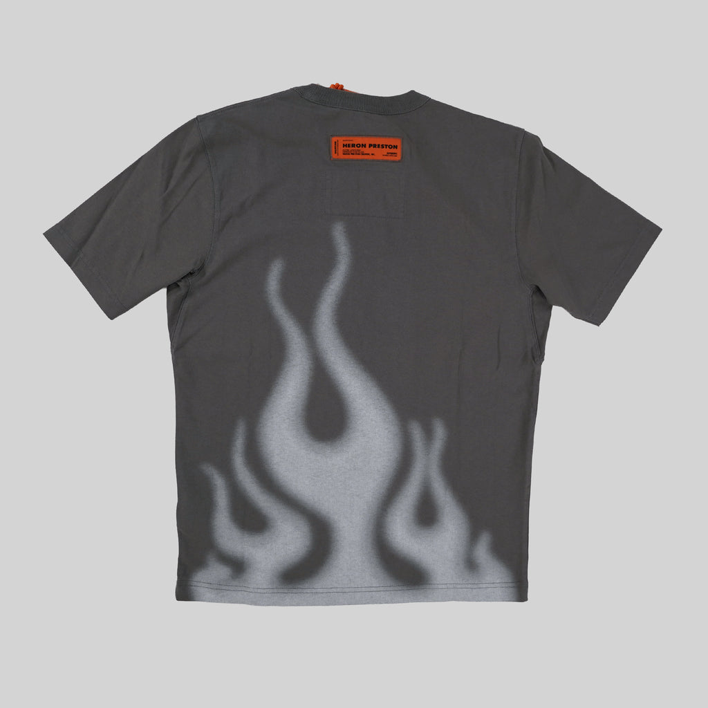 Heron Preston Leron Grey White Law Flames