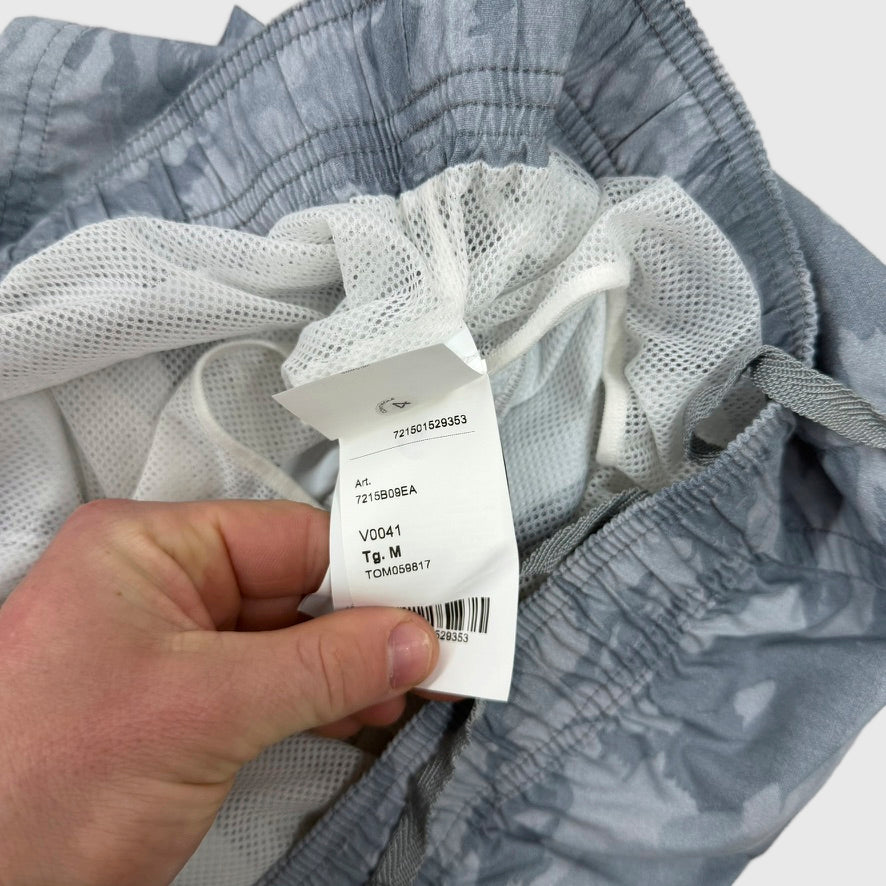 Stone Island Camo Swim Shorts Grey Camo Size Medium - detail view