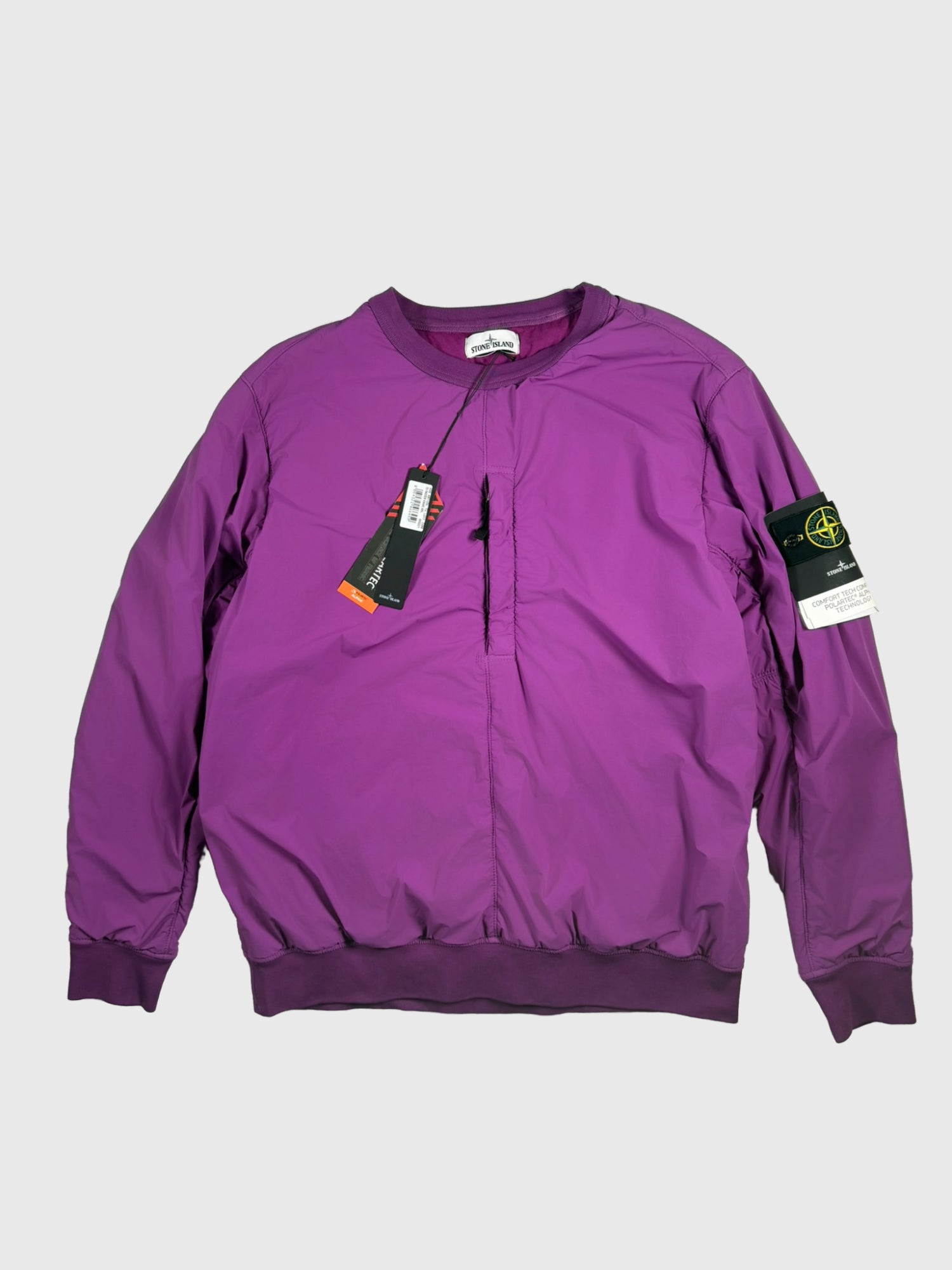 Stone Island Comfort Tech Polartec Alpha Jacket Purple Size XXL - front view