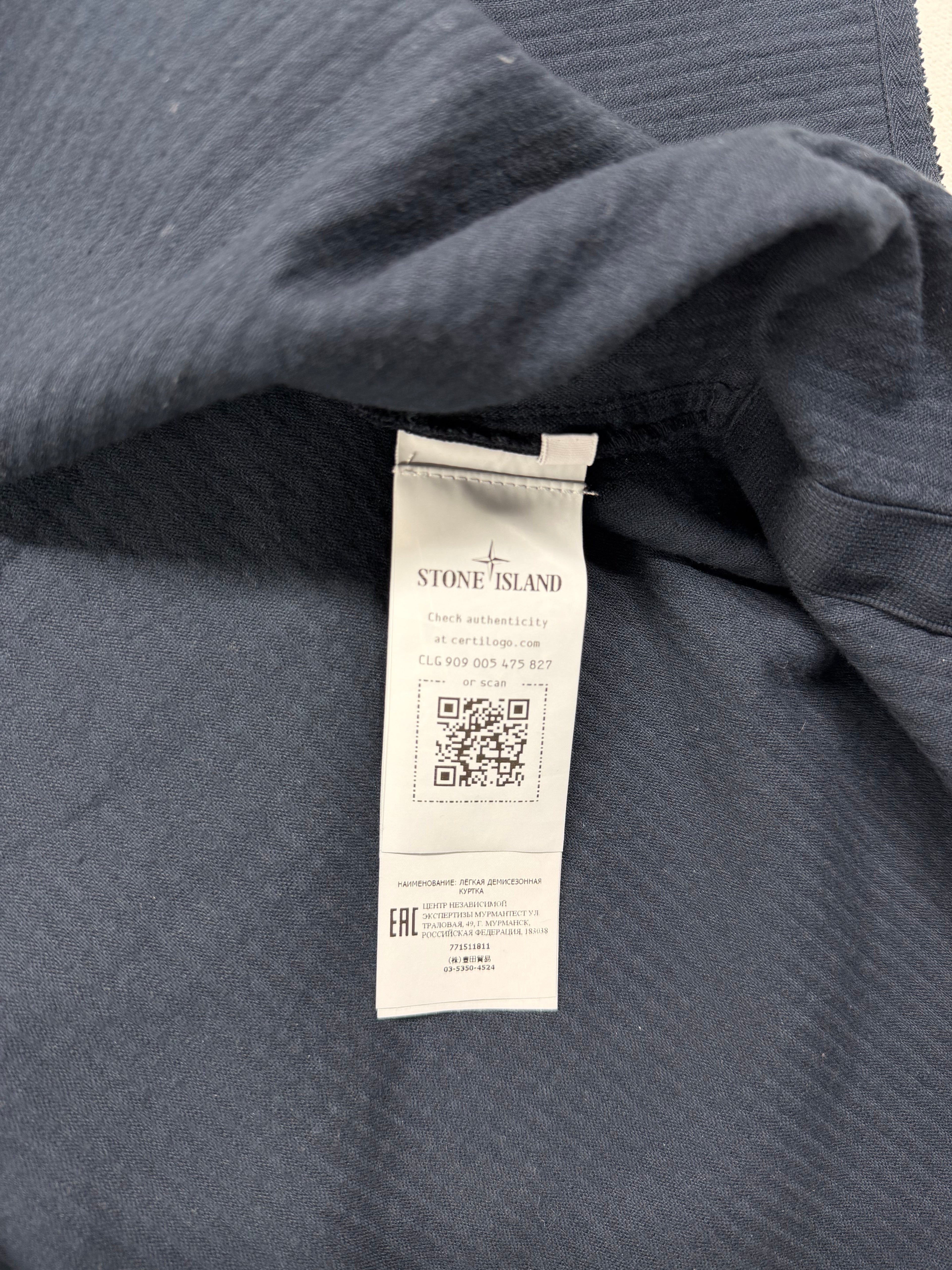 Stone Island Corduroy Overshirt Navy Size XL - extra-1 view