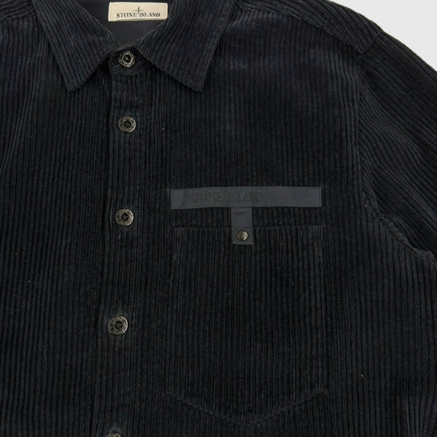 Stone Island Corduroy Overshirt Navy Size XL - photo 10 view