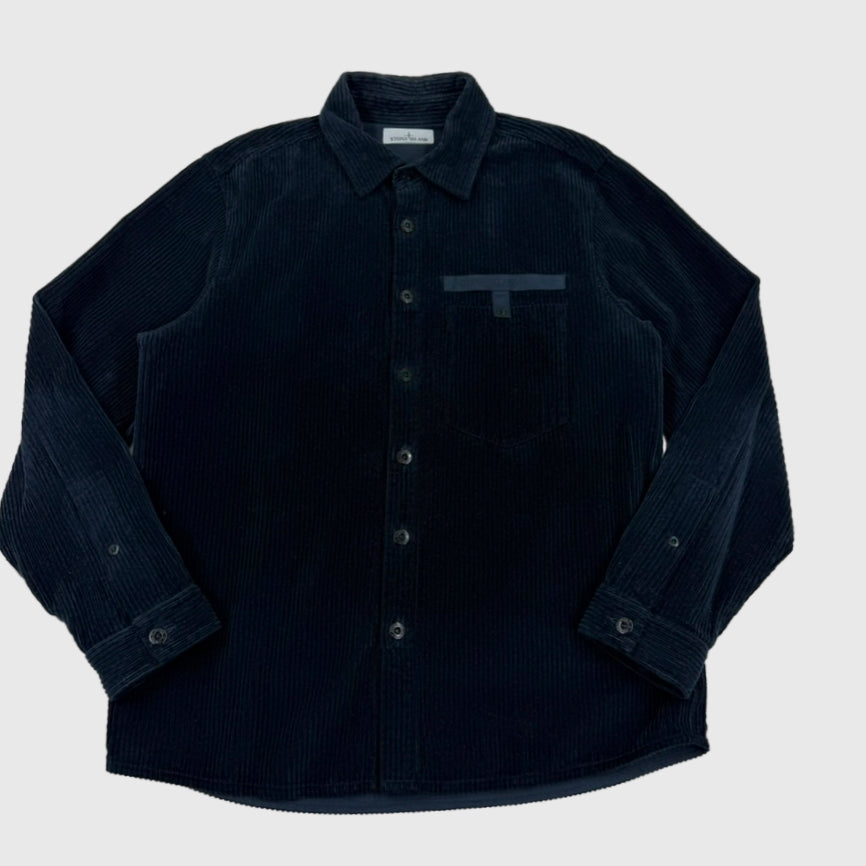 Stone Island Corduroy Overshirt Navy Size XL - photo 8 view