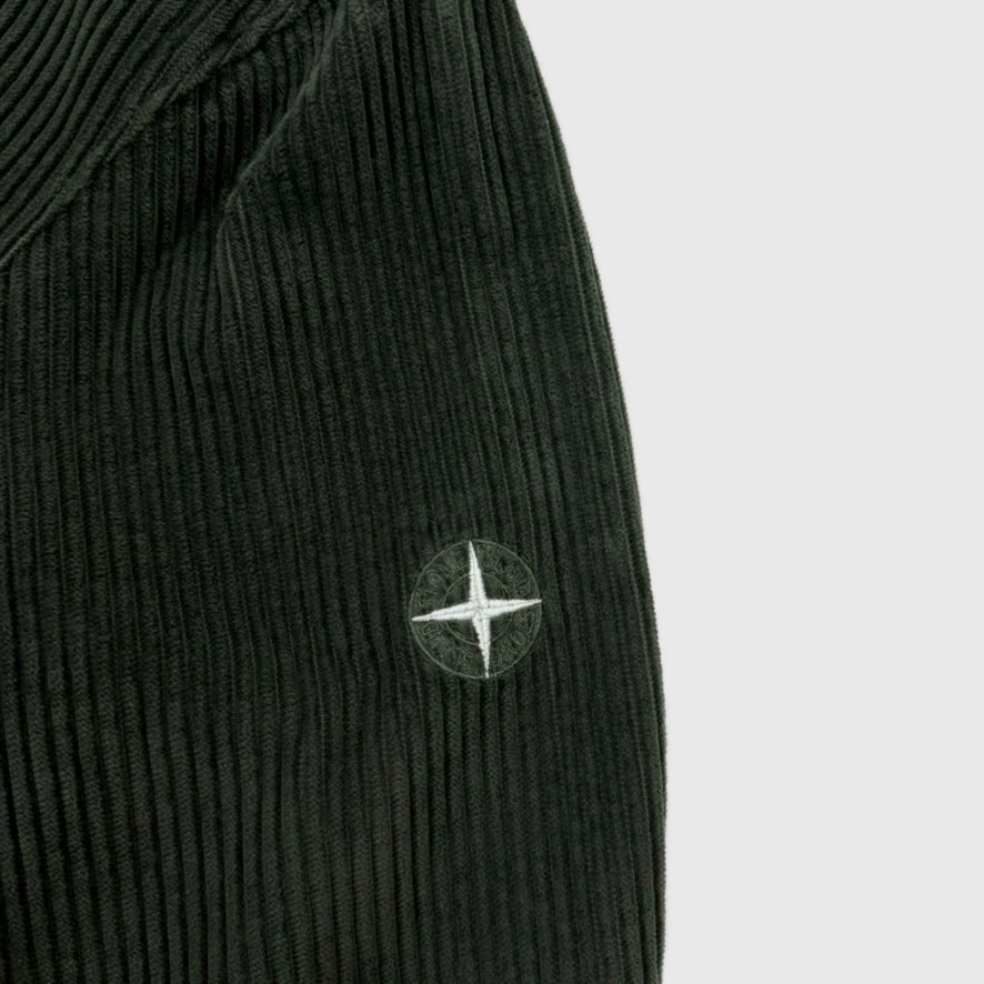 Stone Island Corduroy Overshirt Olive Green Size Medium - extra-2 view