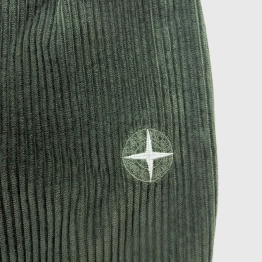 Stone Island Corduroy Overshirt Olive Green Size Medium - photo 8 view