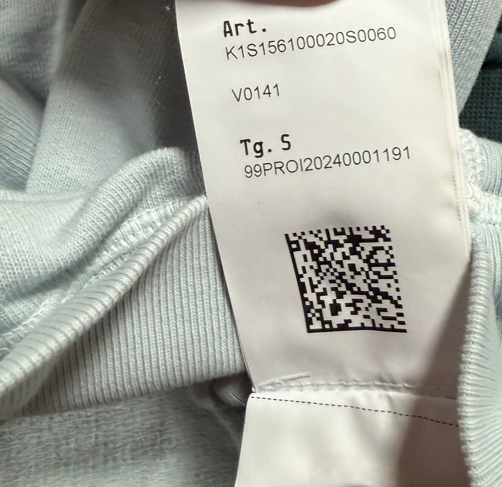 Stone Island Crewneck Sweater SS25 Sky Blue/Ice Size Small - photo 7 view
