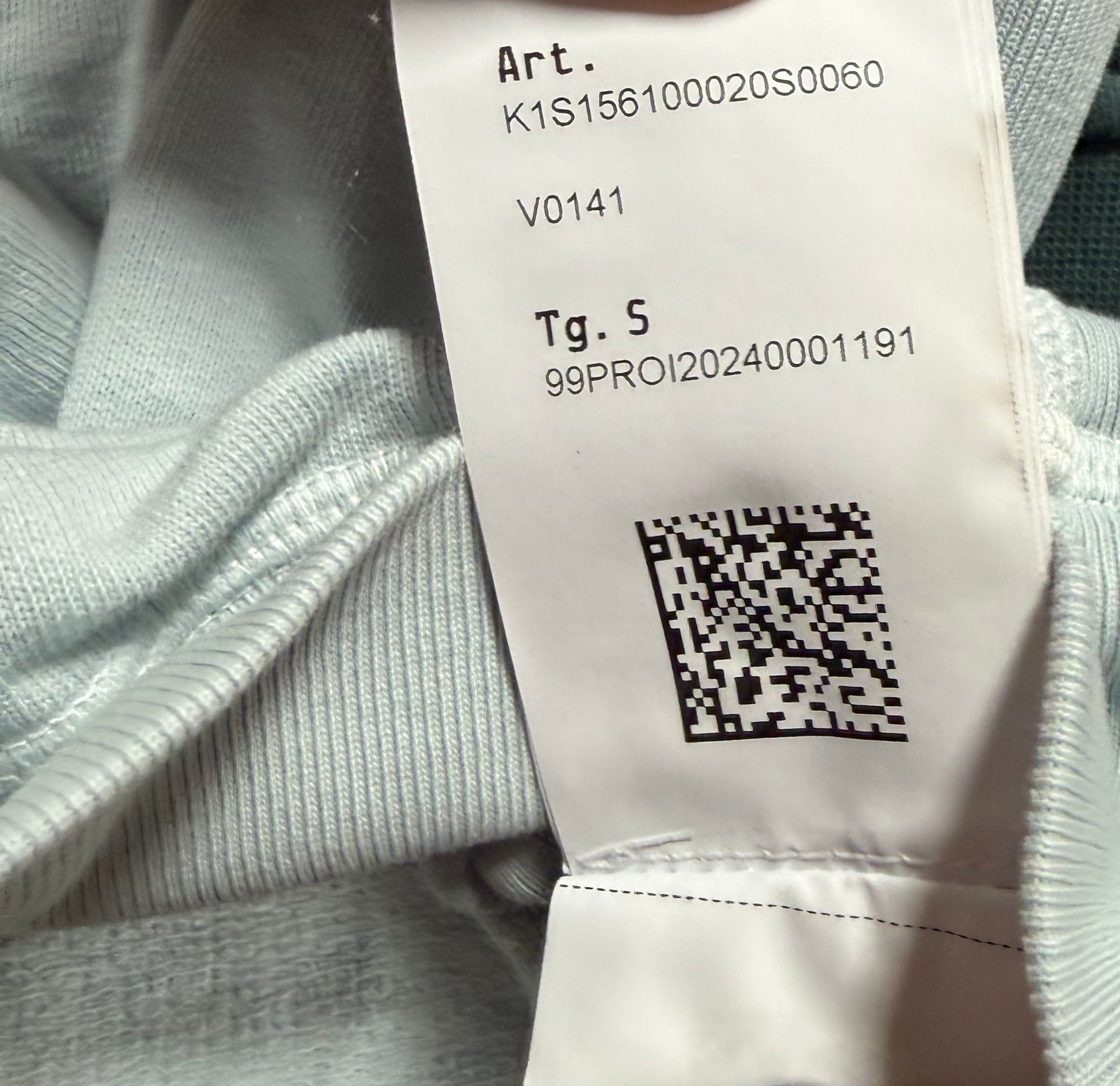Stone Island Crewneck Sweater SS25 Sky Blue/Ice Size Small - photo 7 view