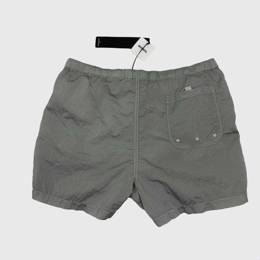 Stone Island Econyl Nylon Metal Swim Shorts Grey Size Large - front view