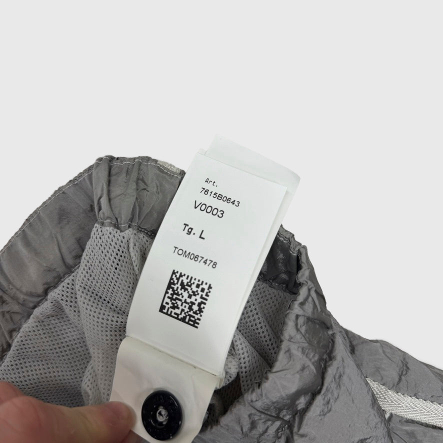 Stone Island Econyl Nylon Metal Swim Shorts Grey Size Large - label view