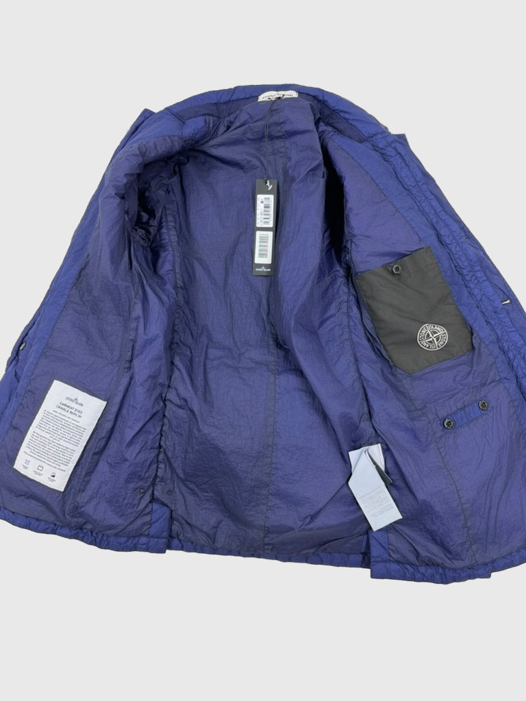 Stone Island Garment Dyed Crinkle Reps NY Parka Navy Blue Size Small - extra-1 view