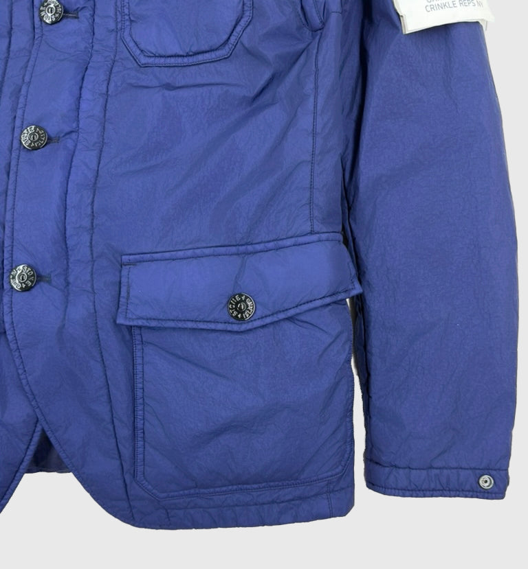 Stone Island Garment Dyed Crinkle Reps NY Parka Navy Blue Size Small - extra-2 view
