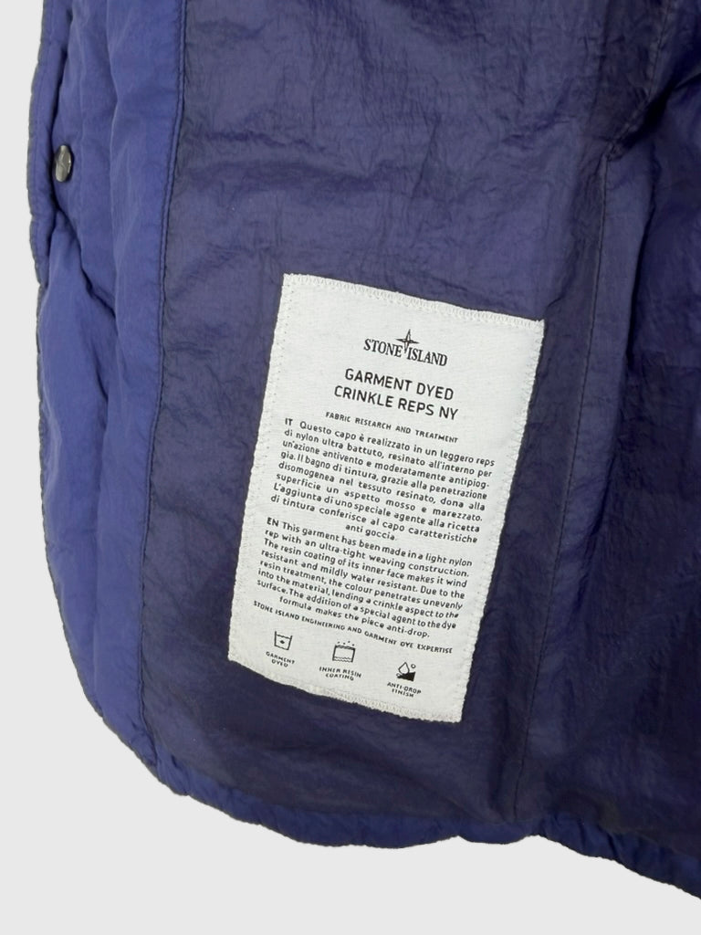Stone Island Garment Dyed Crinkle Reps NY Parka Navy Blue Size Small - photo 8 view