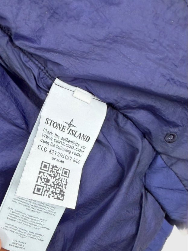 Stone Island Garment Dyed Crinkle Reps NY Parka Navy Blue Size Small - photo 9 view