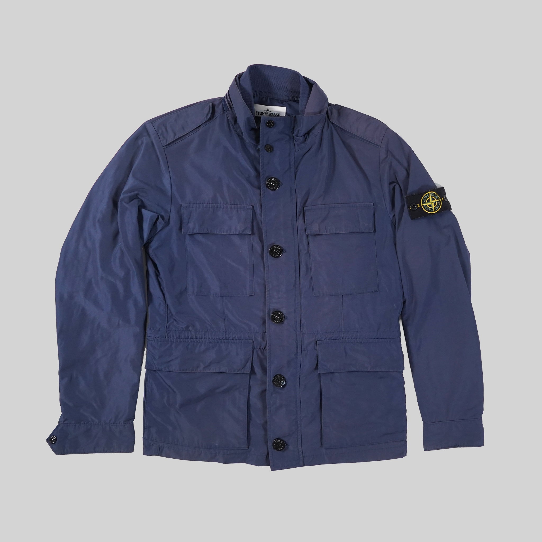 Stone Island Navy Micro Reps Field Jacket