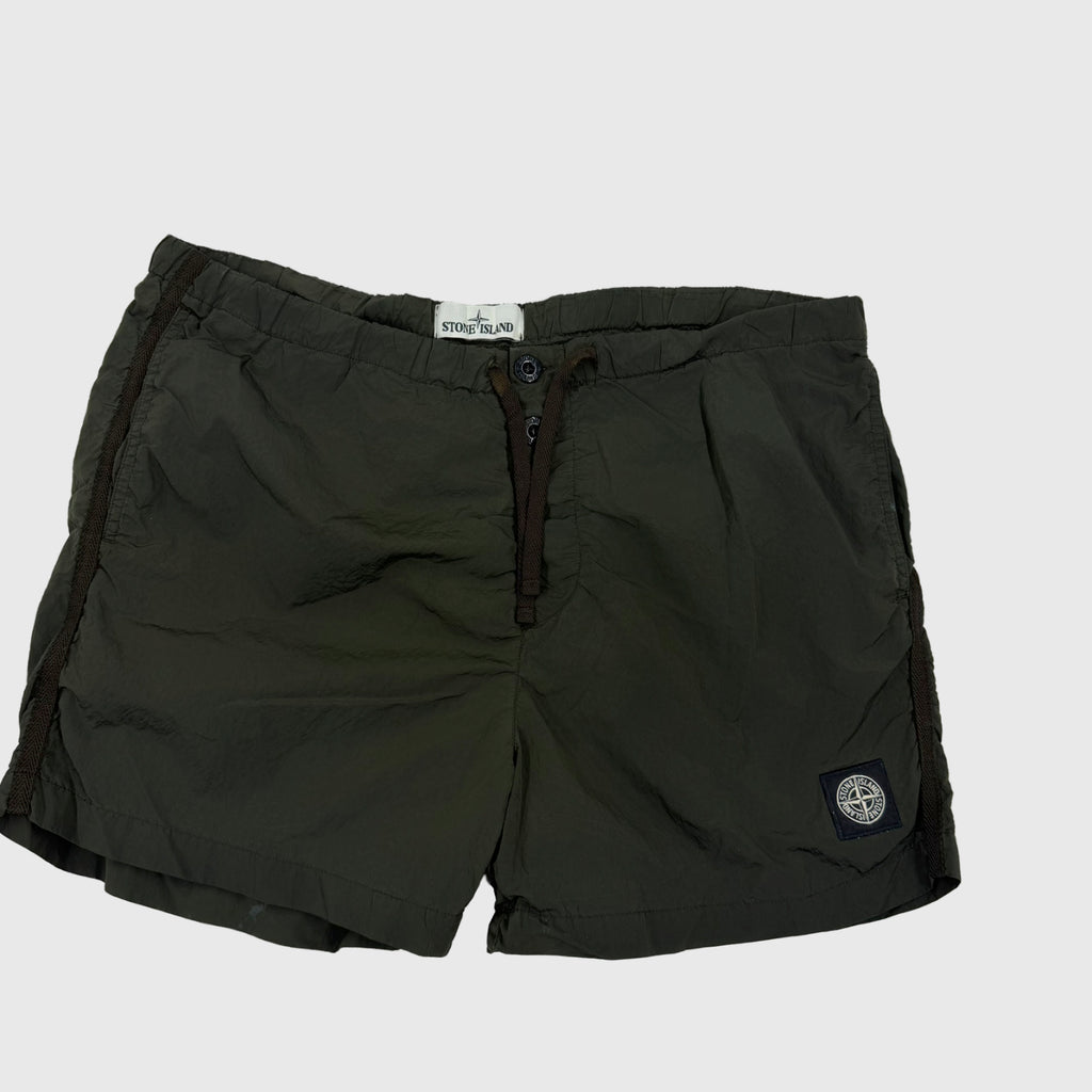 Stone Island Nylon Metal Swim Shorts Musk Size Medium - detail view