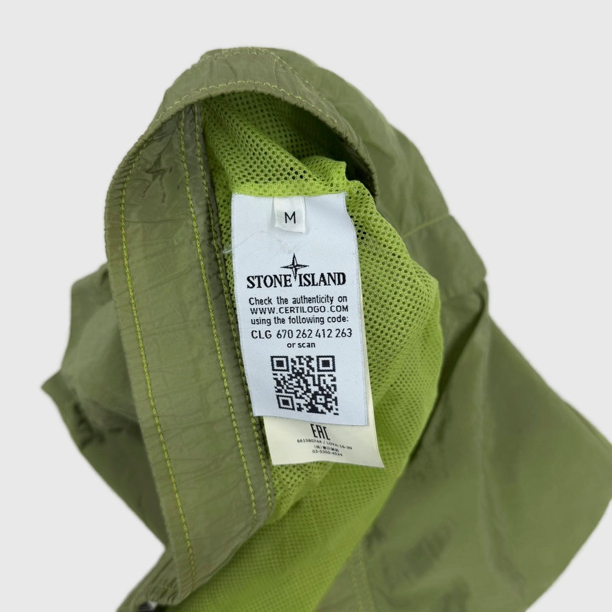 Stone Island Nylon Metal Swim Shorts Olive Green Size Medium - photo 9 view