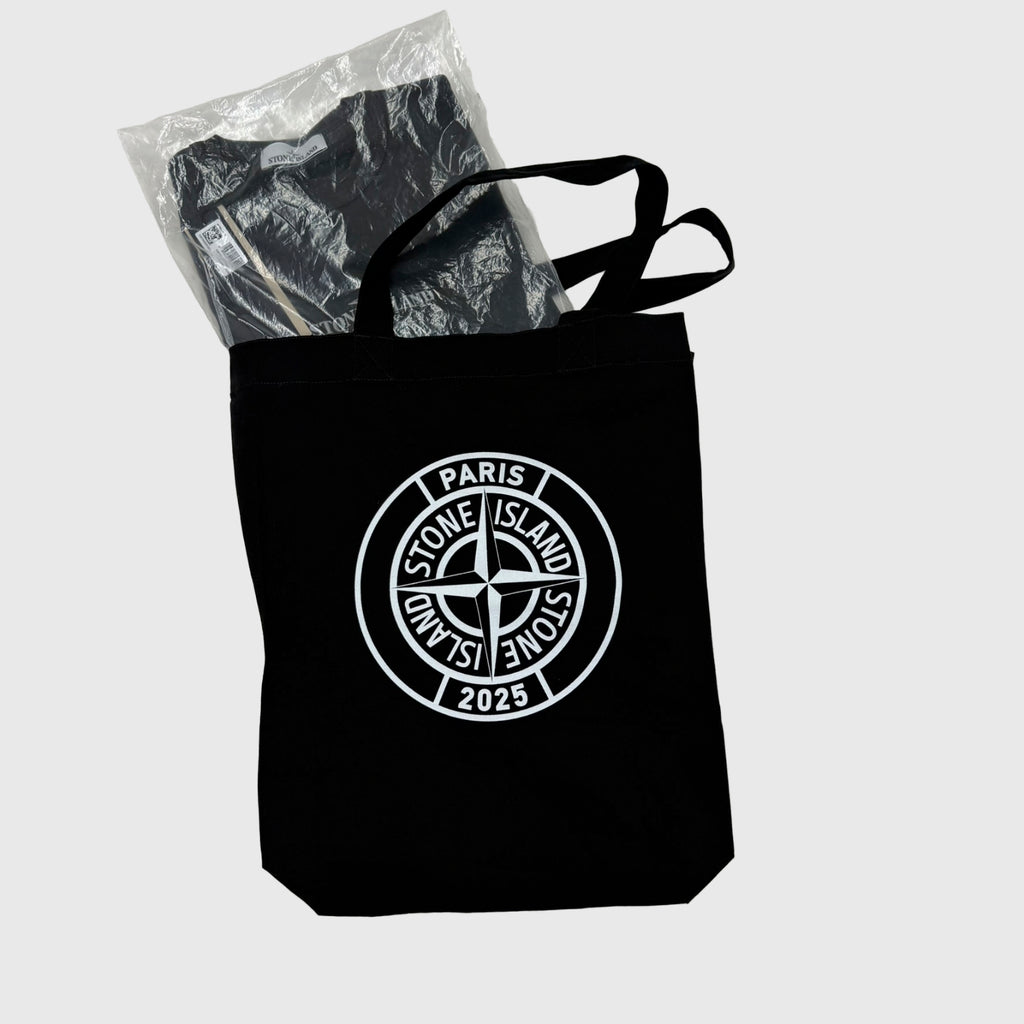 Stone Island Paris 2025 Tote Bag Black Size One Size - label view