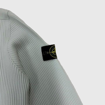 Stone Island Ribbed Wool Turtleneck Sage Green Size XXL - extra-1 view