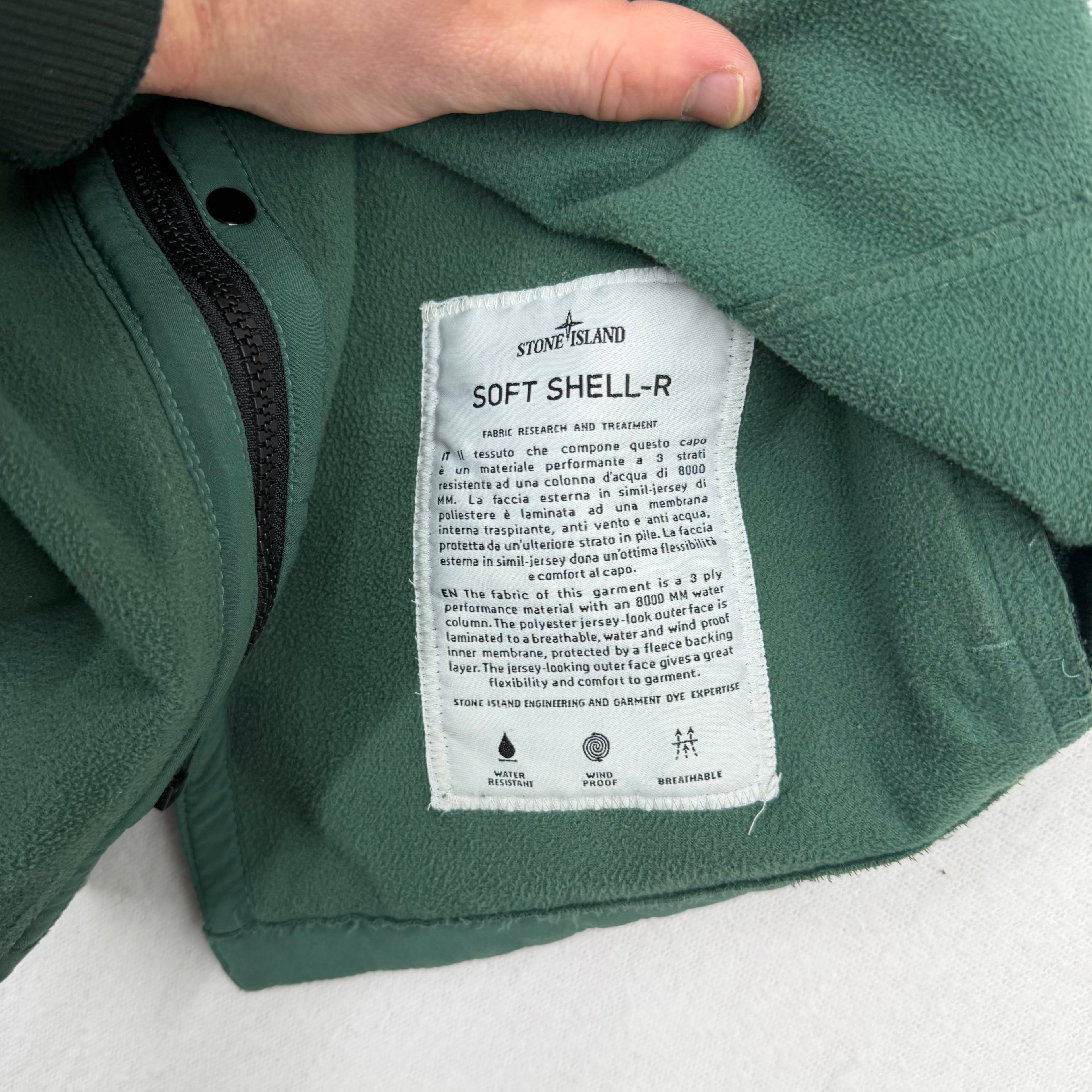 Stone Island Soft Shell-R Jacket Green Size Large - photo 13 view