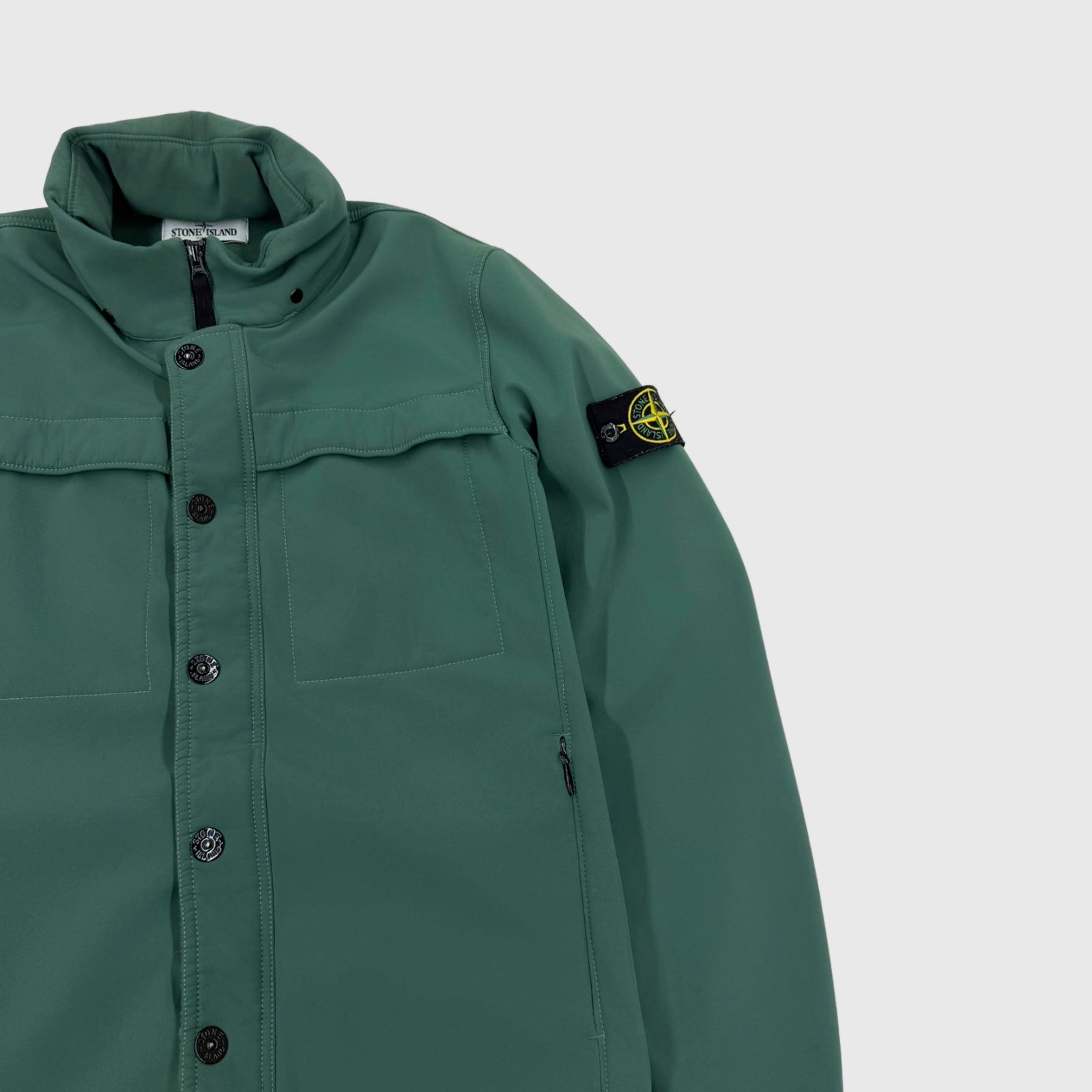Stone Island Soft Shell-R Jacket Green Size Large - photo 9 view