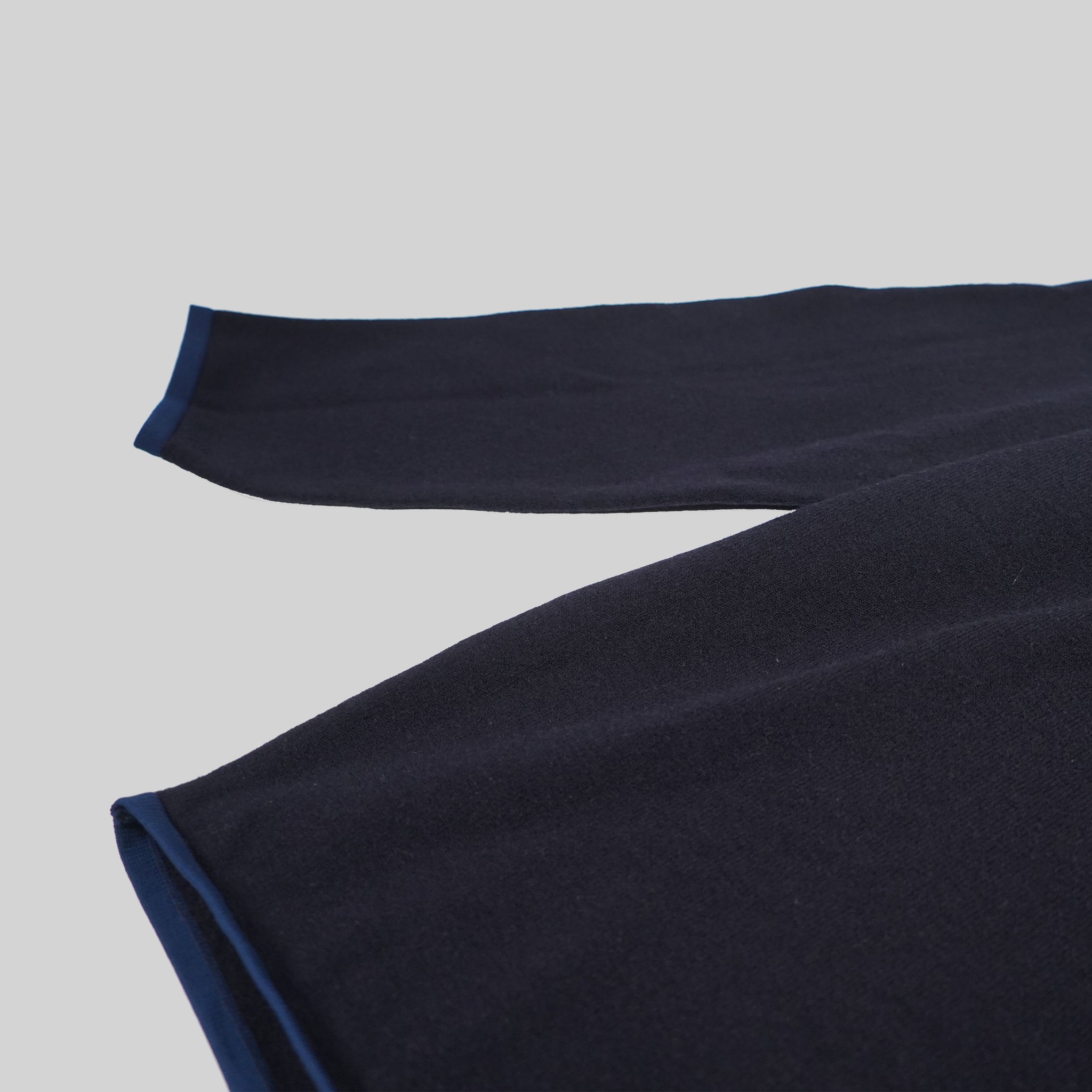 Stone Island Navy Nylon Fleece Full Zip Up Knit